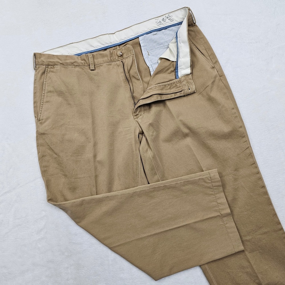 Polo Ralph Lauren Chino Pants Mens 40x26 Short Tan Khaki‎ Classic Fit Preppy Ivy